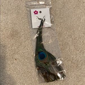 Peacock Feather Earrings